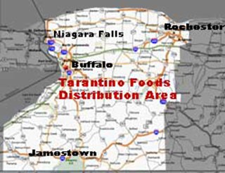 Tarantino Foods distribution area